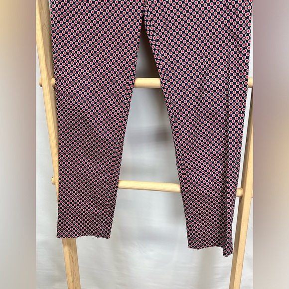 MICHAEL KORS Blue and pink circle pattern skinny pants size 6 - Picture 5 of 13